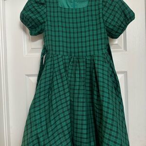 Ivy City Co mini Green Checkered Cupcake  Dress
